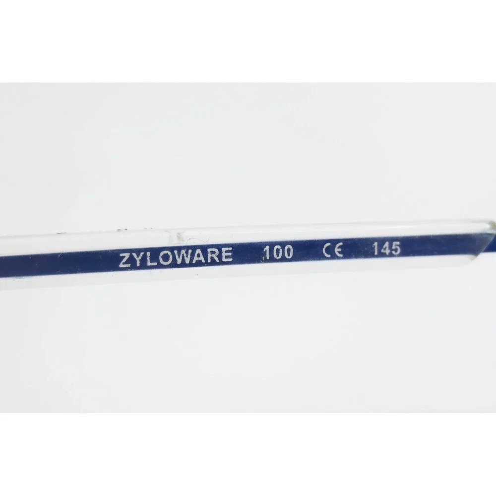 Shaquille O'Neal Signature 401Z Eyeglass Frames Zyloware Grey Blue Rectangle